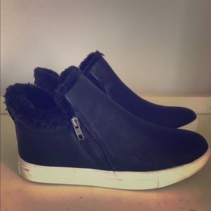 Brash Fur Slip-On Hightop Sneaker